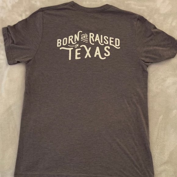 TX Humor - Born and Raised in Texas T-Shirt - Large - Picture 1 of 10